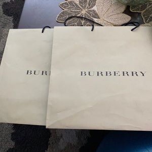 Burberry paper bags